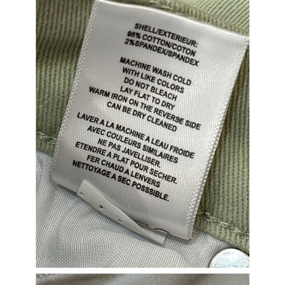 Vigoss Ace High Rise Straight Leg Balloon Style Jeans Light Green Women's 31 NWT - Picture 5 of 6